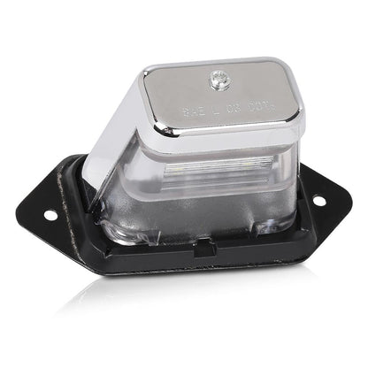G-PLUS LED License Plate Light Compatible with Boat Trailer UTV ATV Universal 12V DC Surface Mount Chrome