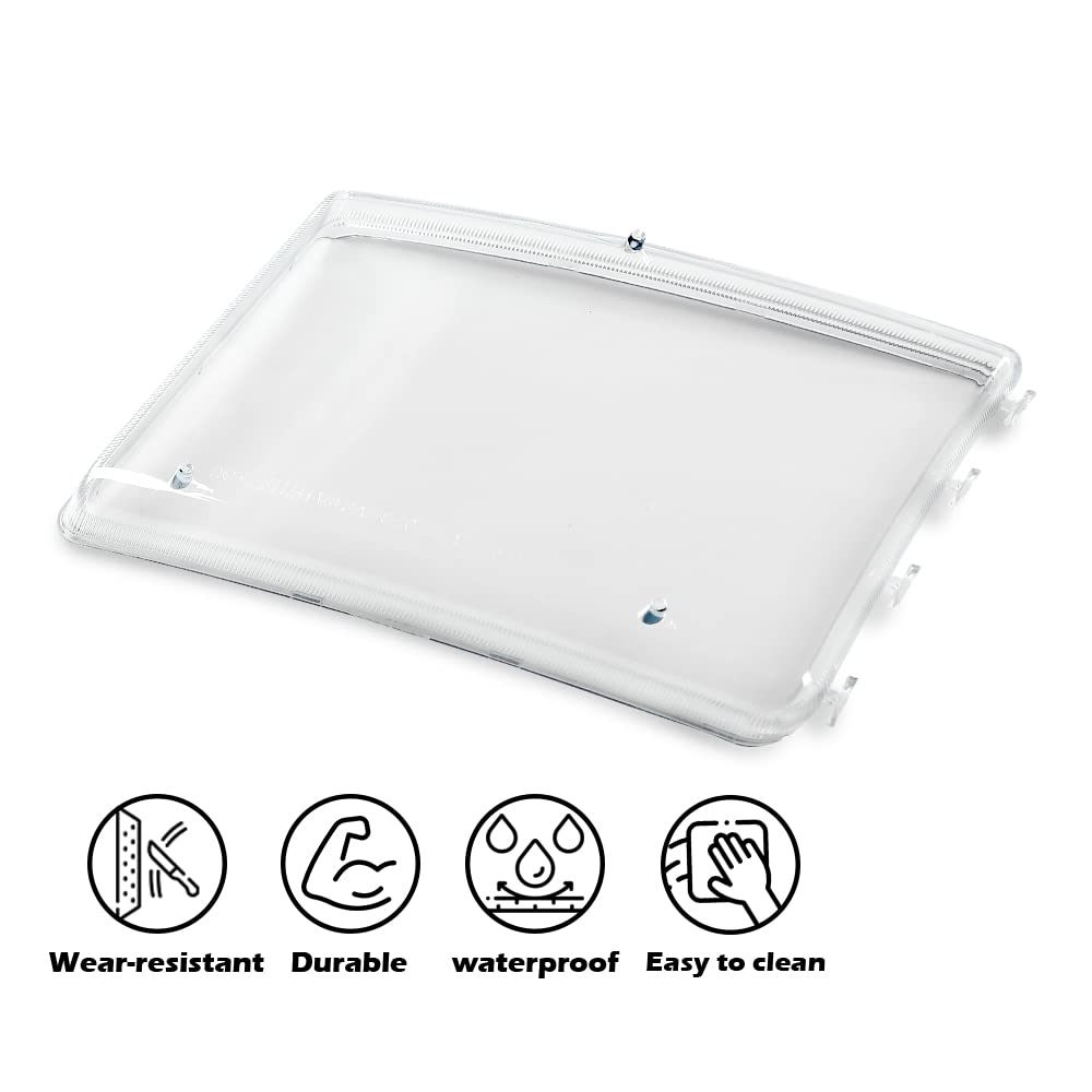 G-PLUS Housing Clear Corner Headlight Lamps Compatible with 94-01 Dodge Ram 1500 2500 3500 55076749AD 55076748AD 55076749AO 55076748AO