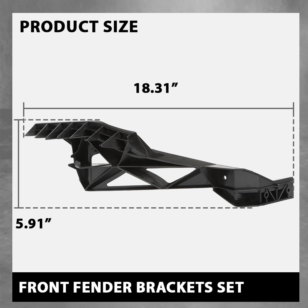 G-PLUS Front Fender Brackets Set Compatible with Chrysler Town & Country 2011-2016,Compatible with Dodge Grand Caravan 2011-2020 CH1244105