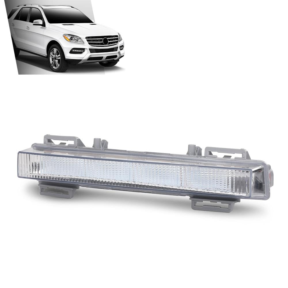 G-PLUS Right Daytime Running Light, Compatible with Benz W166 ML350 ML550 ML63AMG 2012-2015, Fit Benz W166 ML500 X204 GLK250 GLK350 2013-2015, Passenger Side, 2049065501, A2049065501