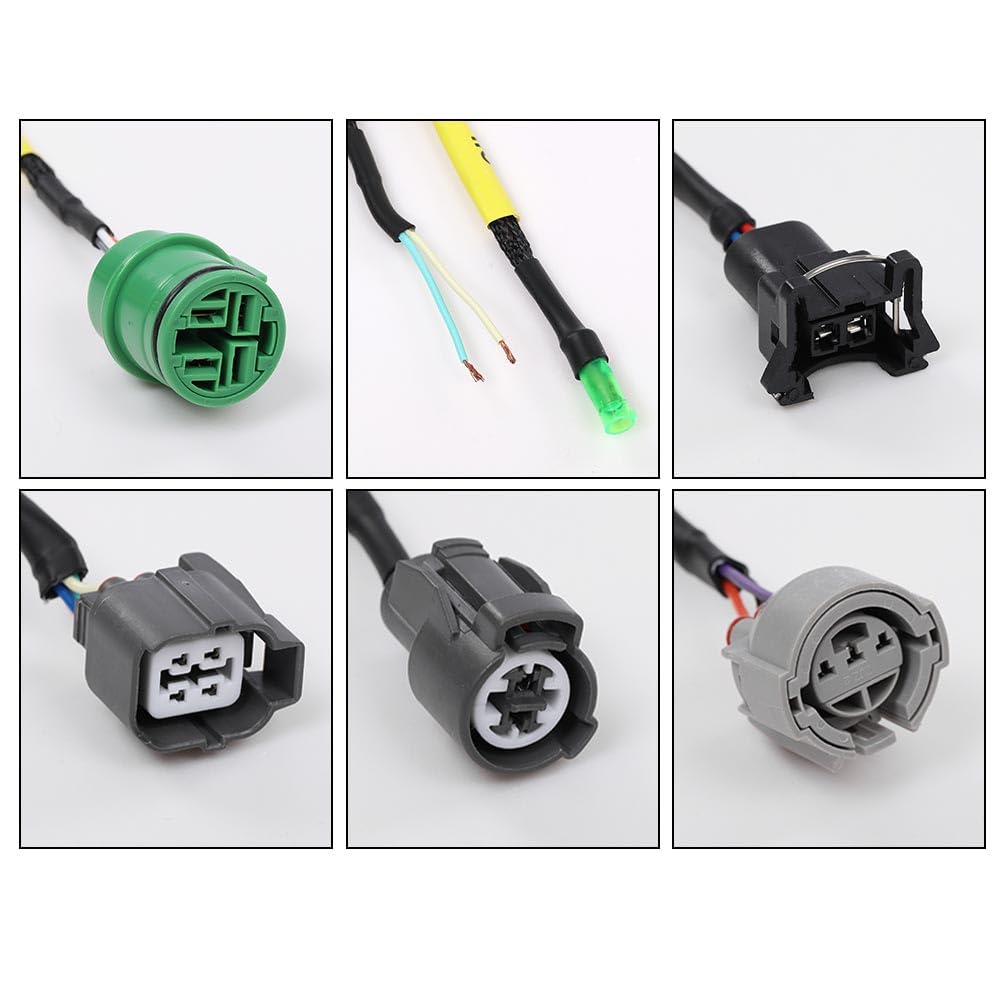 G-PLUS Tucked Engine Harness Fit Honda Civic Integra B16 B18 D16&B/D-Series OBD1 Tucked Budget Engine Harness w/OBD1 Dist/Inj/Alt & 92-95 ECU Plugs CNCH-0BD1-1