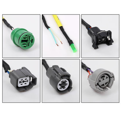 G-PLUS Tucked Engine Harness Fit Honda Civic Integra B16 B18 D16&B/D-Series OBD1 Tucked Budget Engine Harness w/OBD1 Dist/Inj/Alt & 92-95 ECU Plugs CNCH-0BD1-1