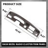 G-PLUS Cluster Radio Dash Trim Bezel Panel w/Hole Compatible with Ford F250 F350 Super Duty 1999-2004 Brown
