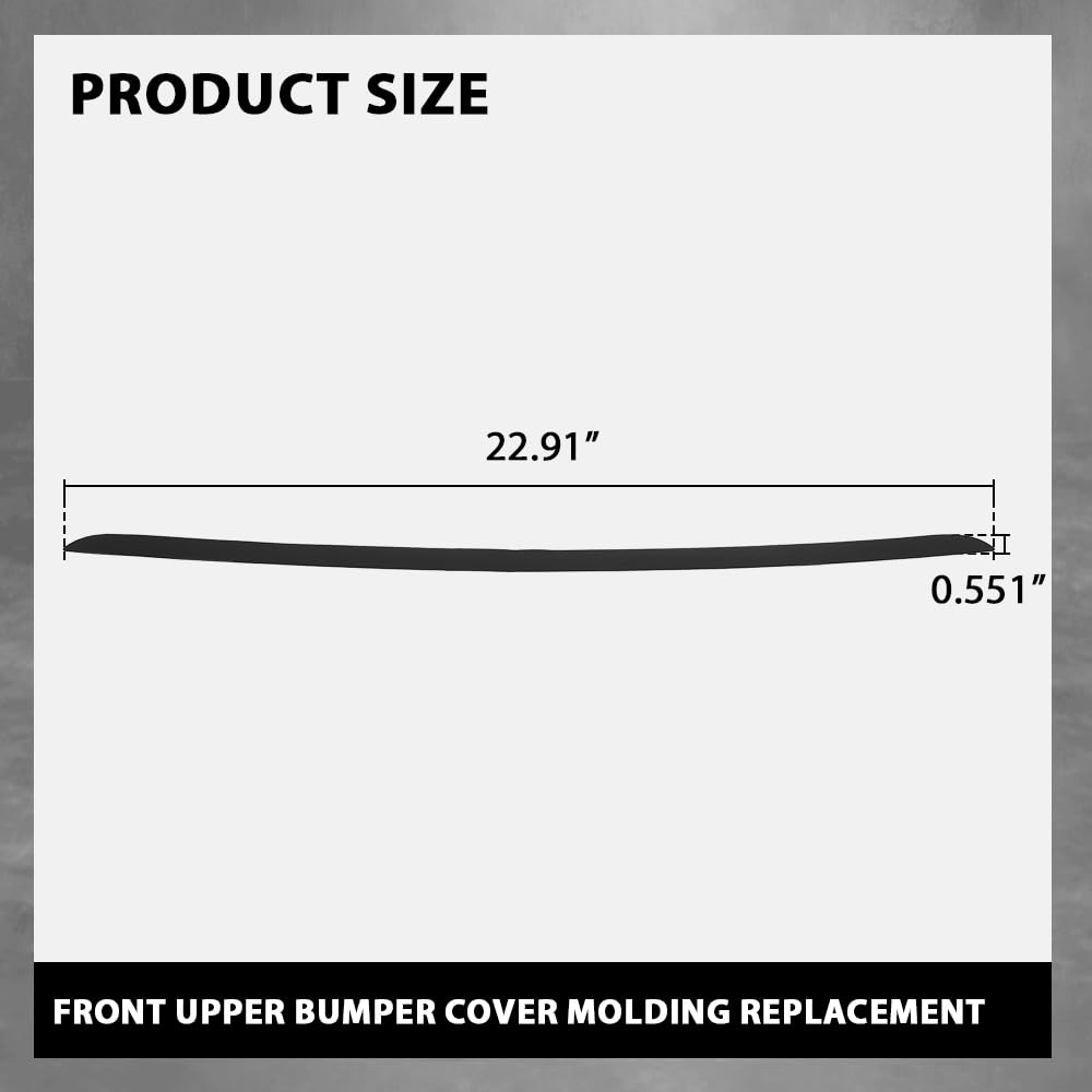 G-PLUS Front Upper Bumper Cover Molding Replacement Compatible with Dodge Journey Crossroad Sport Utility 4-Door 2014-2020 68225714AB, CH1044148