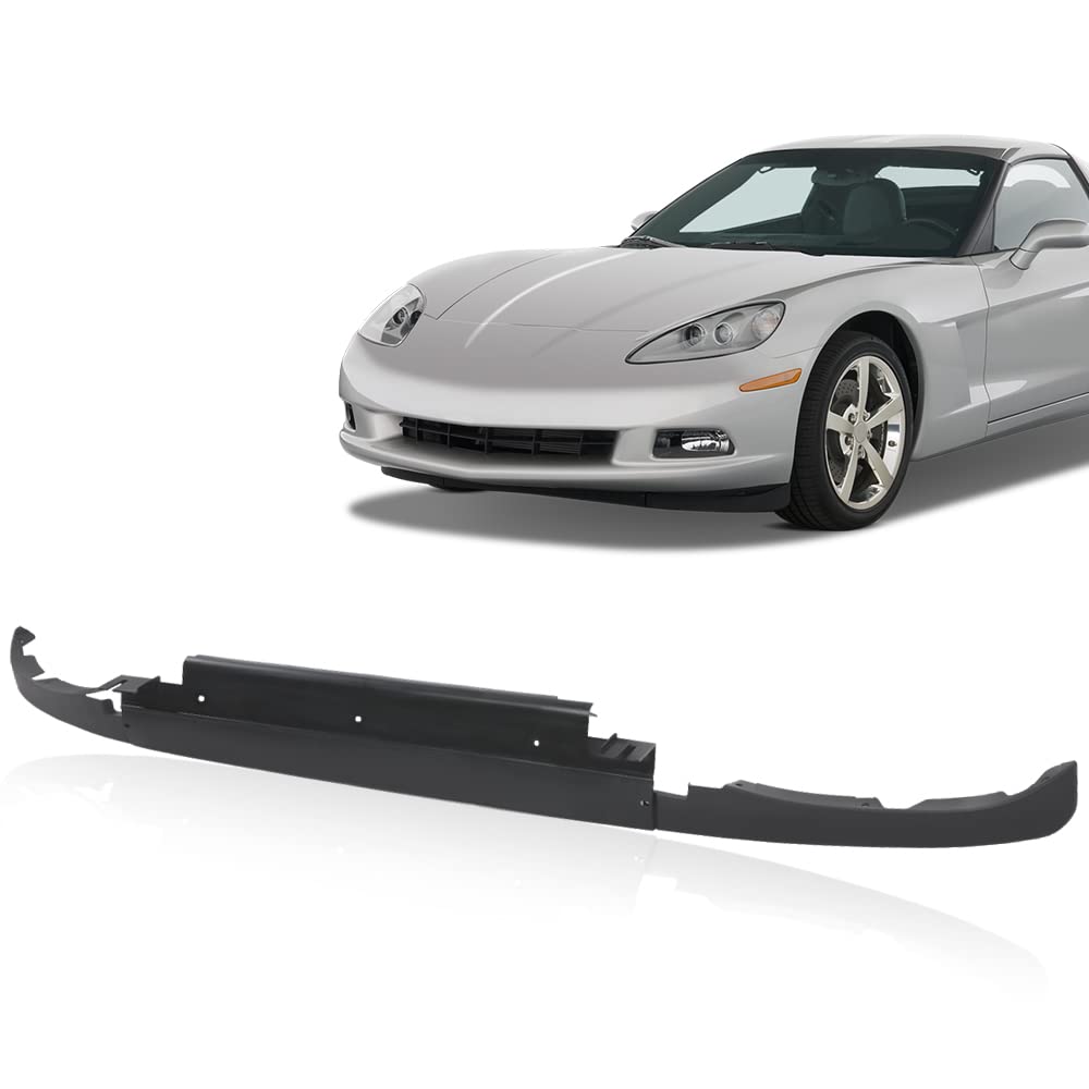 G-PLUS Front Air Dam Spoiler Complete Kit with Mount Hardware Compatible with 2005-2013 Chevy C6 Corvettes 3 Piece Spoilers