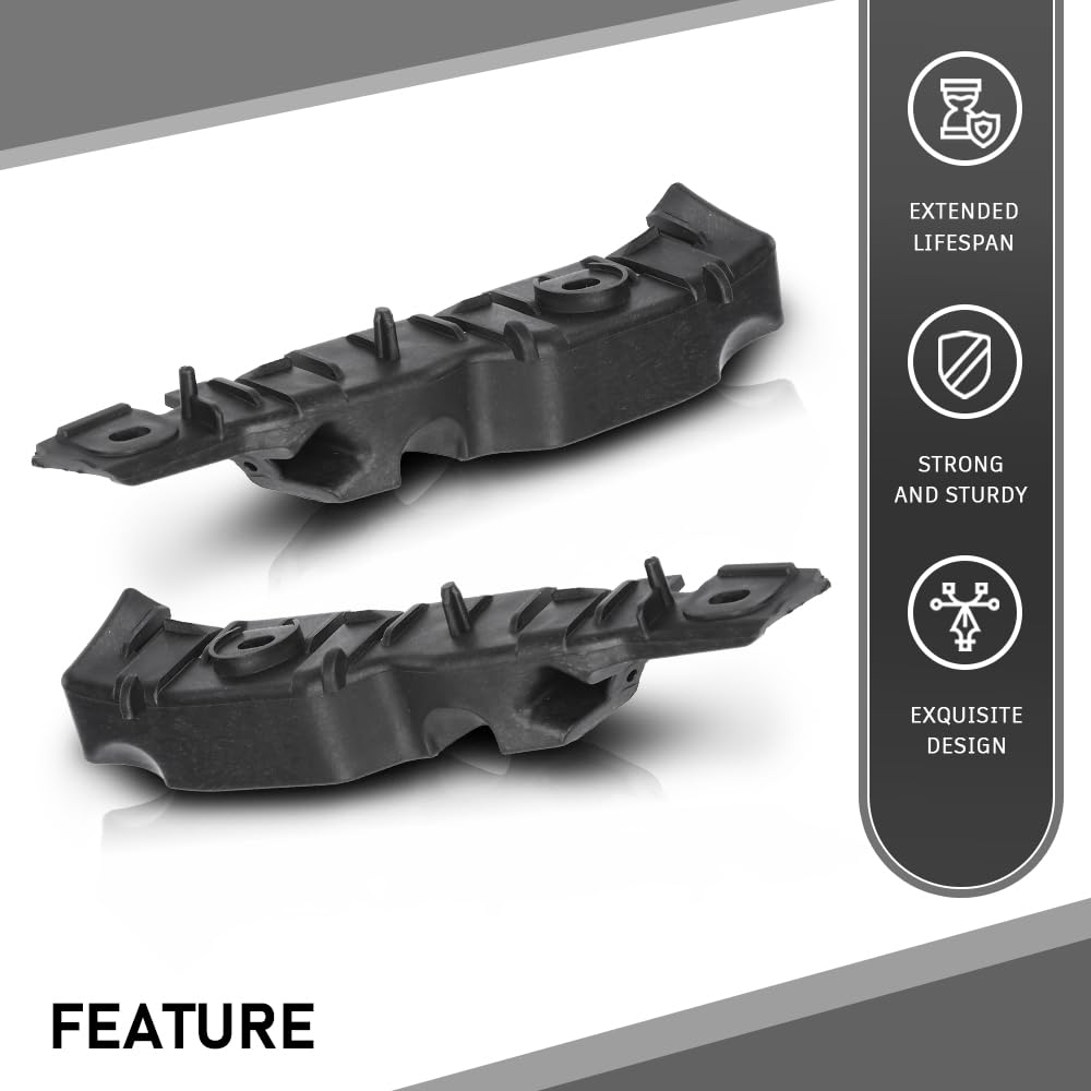 G-PLUS Front Left and Right Bumper Bracket Compatible with Audi A3 2009-2013 8P0807183B, 8P0807184B
