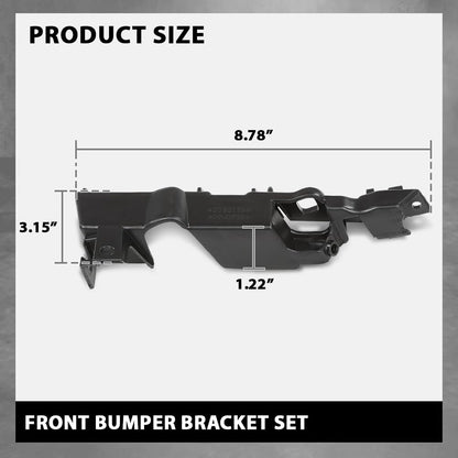 G-PLUS Pair Front Bumper Brackets, Compatible with Audi S6/ A6/ A6 Quattro 2012-2018, Left Driver & Right Passenger Side 2PCS, 4G0807283, 4G0807284