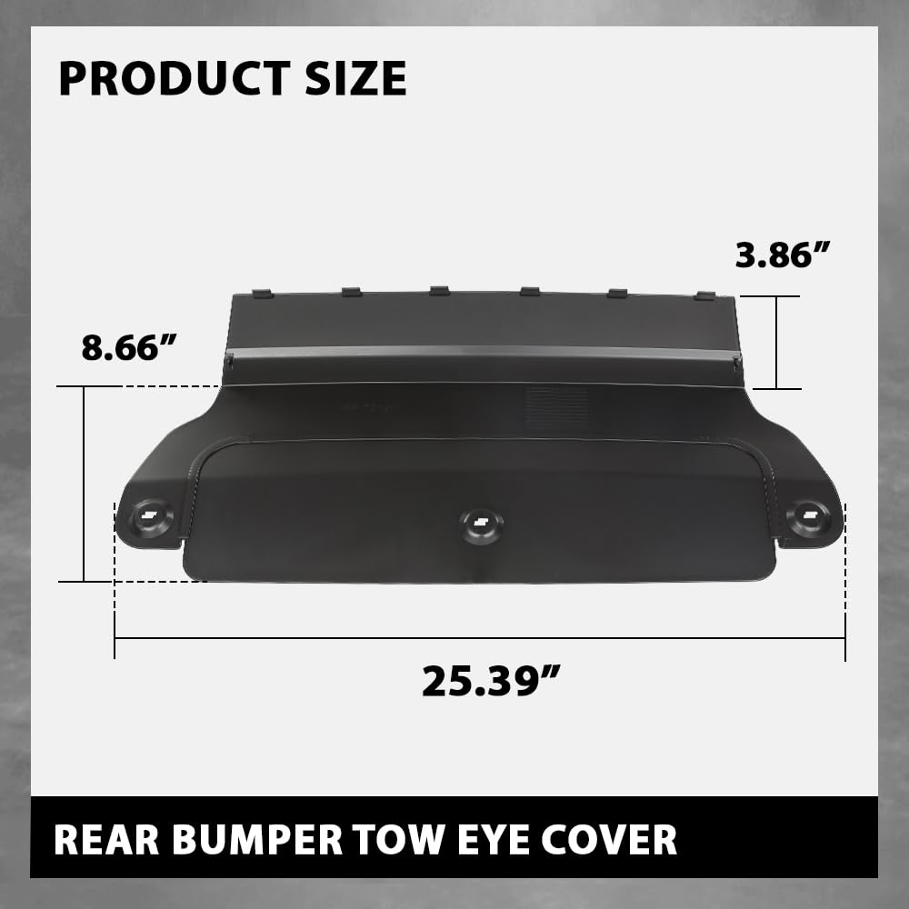 G-PLUS Rear Bumper Hitch Receiver Cover Tow Eye Compatible with Range Rover L405 2013-2018 (After June 2013)