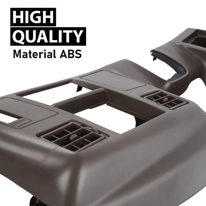 G-PLUS Dash Bezel Radio Cluster Trim Panel W/o Hole Compatible with Ford F250 F350 Super Duty 1999-2004 Brown