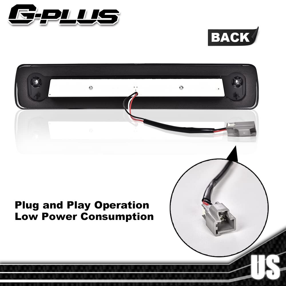 G-PLUS LED 3rd Third X Brake Light Rear Brake Stop Tail Light Compatible with 2015-2018 Colorado/Canyon GM25971002 52019397 High Mount Stop Light Third Tail Light