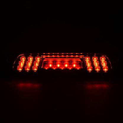 G-PLUS High Mount Rear 3rd Third Brake Light Compatible With 2014-2018 Chevy Silverado GMC Sierra 1500 2500 HD 3500 HD LED Cargo Tail Lamp Black Housing Red Lens