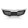 G-PLUS Front Bumper Grille with Chrome Molding Plastic Compatible with Kia Sportage 2011-2012 863503W000, KI1200147 Grill