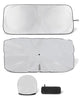 Retractable Windshield Sun Shade for car Windshield Sun Shade,99% UV Blocking,Long-Frequency and Short-Frequency Demand,Small(Sunshade 59.06"x27.56",Umbrella 55.12"x31.5")