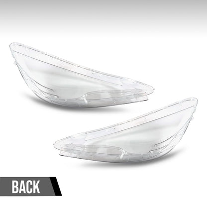 G-PLUS Headlight Lens Cover Compatible with Benz C-Class W204 C180 C200 C260 C280 C300 200K 180K 2008-2011 2048208761, 2048208861 Left & Right Front Headlamp Lens Cover Clear