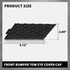 G-PLUS Front Bumper Tow Eye Cap Tow Hook Cover Compatible with Mercedes-Benz X166 GL-Class GL350/450/550 2013-2016,Not Fits Model with Standard Front Bumper 166-885-51-22 A1668855122 1668855122