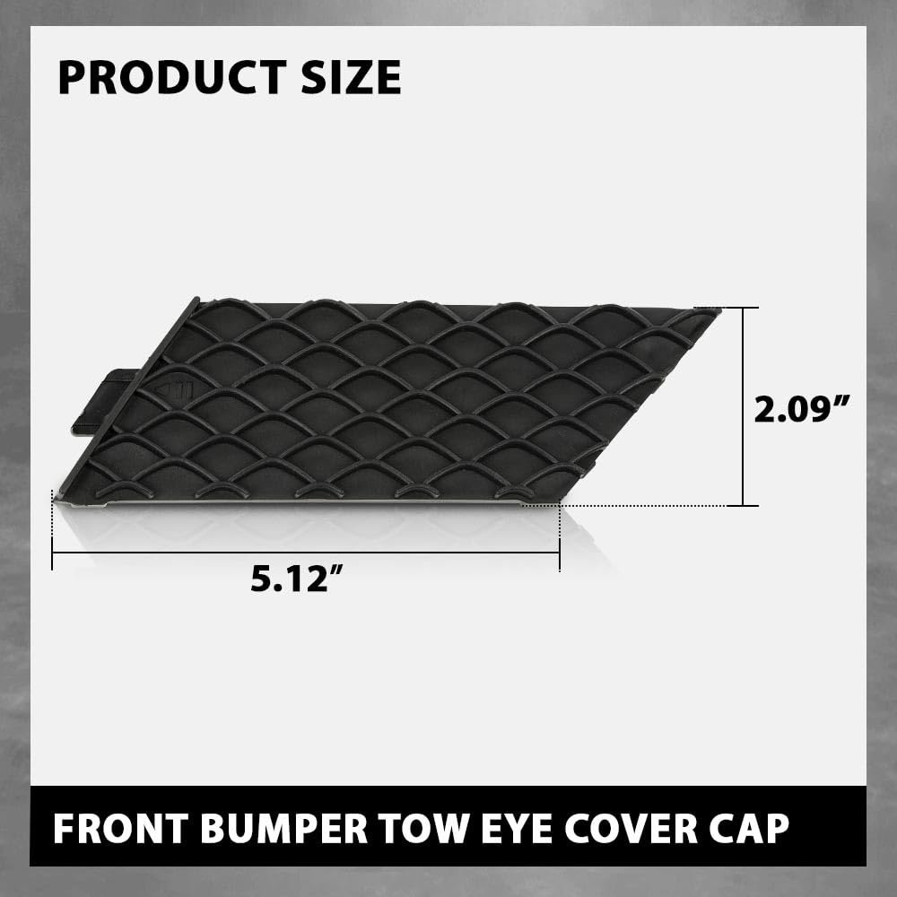 G-PLUS Front Bumper Tow Eye Cap Tow Hook Cover Compatible with Mercedes-Benz X166 GL-Class GL350/450/550 2013-2016,Not Fits Model with Standard Front Bumper 166-885-51-22 A1668855122 1668855122