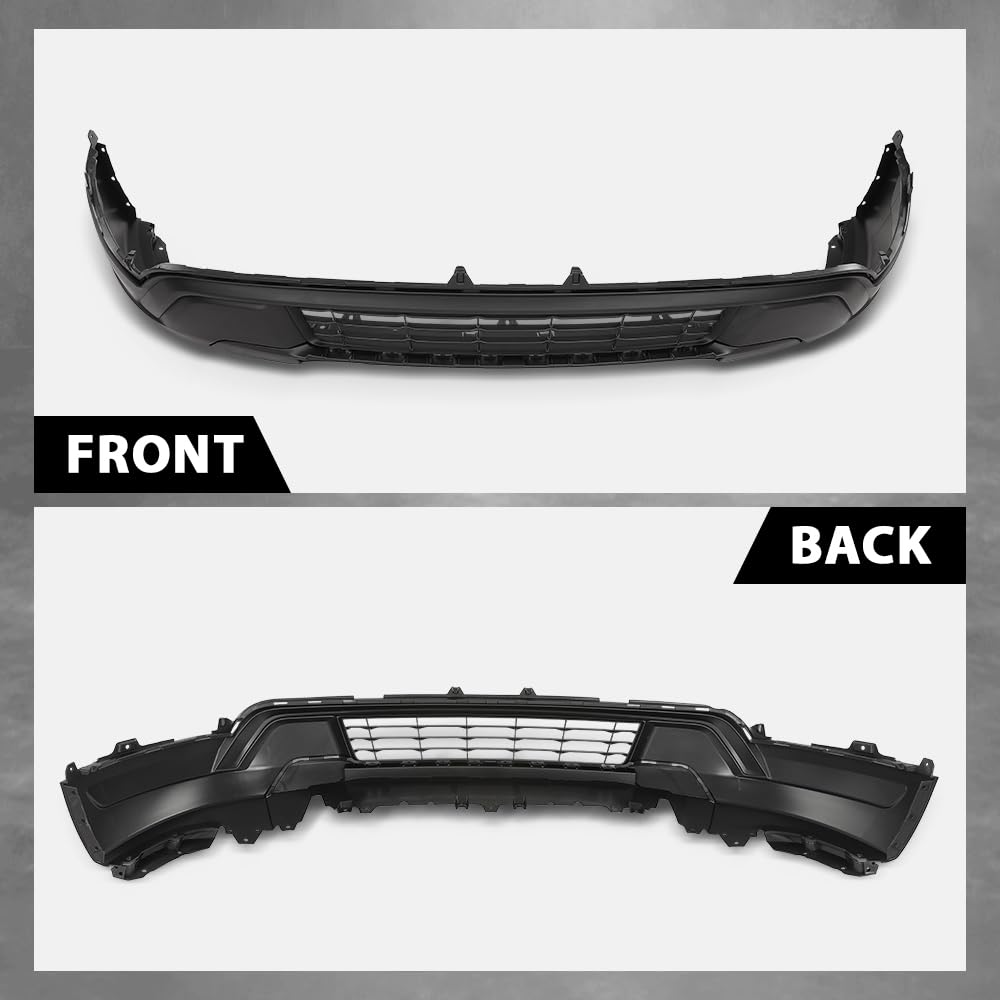 G-PLUS Front Lower Bumper Cover Fascia Compatible with Ford Explorer 2018 2019 (Submodel: Base, XLT), JB5Z17D957AB, FO1015127, Primed Black