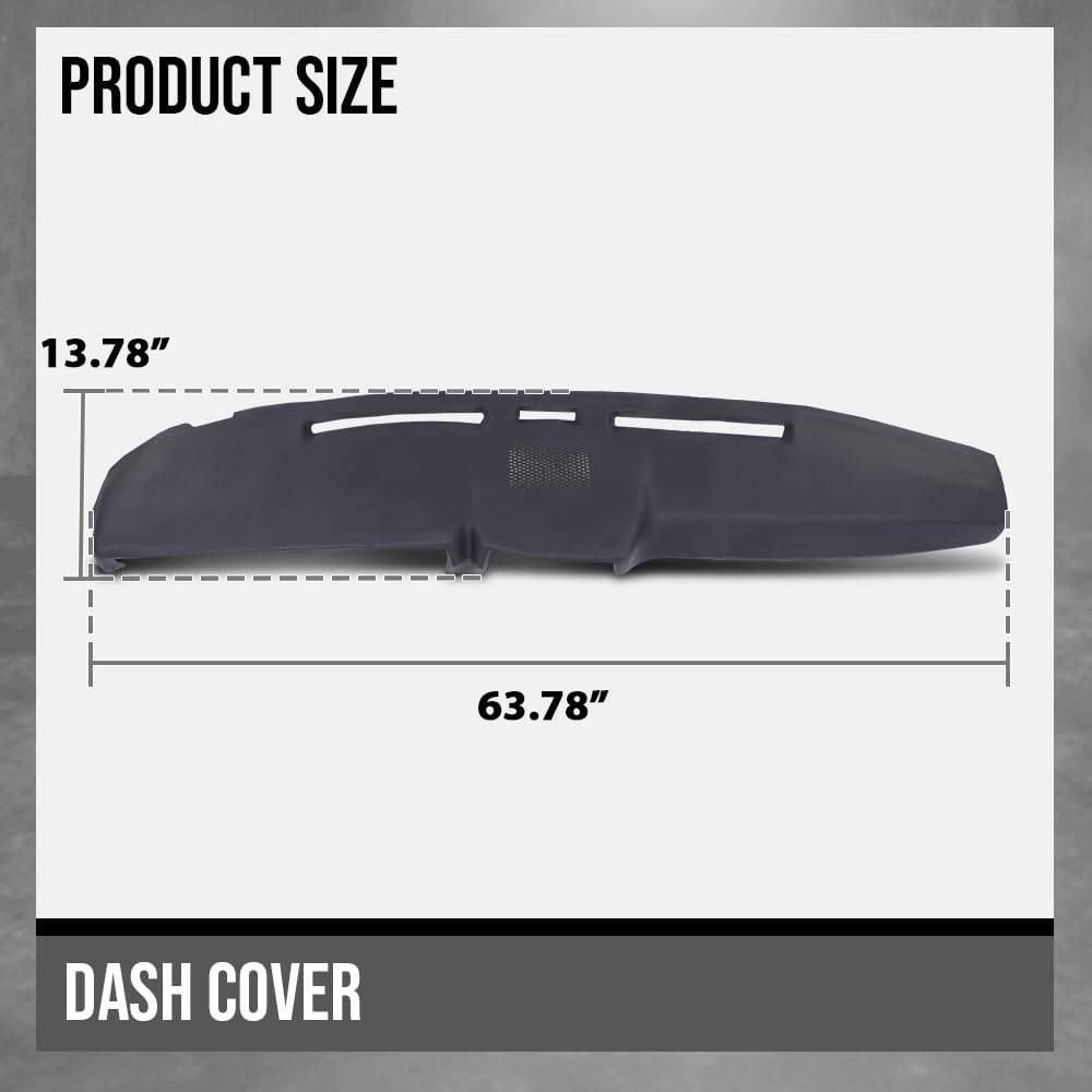 G-PLUS Dash Cover Dashboard Panel Compatible with Ford F100 F150 F250 F350 Bronco 1980 1981 1982 1983 1984 1985 1986 Dark Blue