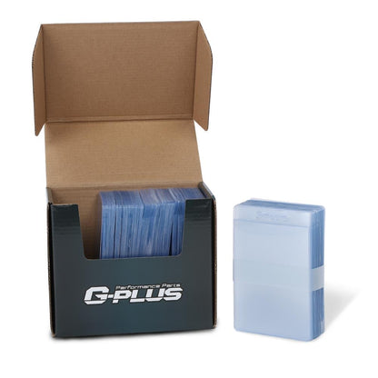 G-PLUS 200 Counts 3"X4" Card Sleeves - Baseball Protectors, Hard Plastic Sportcards Football Game Holder, Collecting Trading Sleeves, Clear Regular Top Loads for Cards 1.5MM