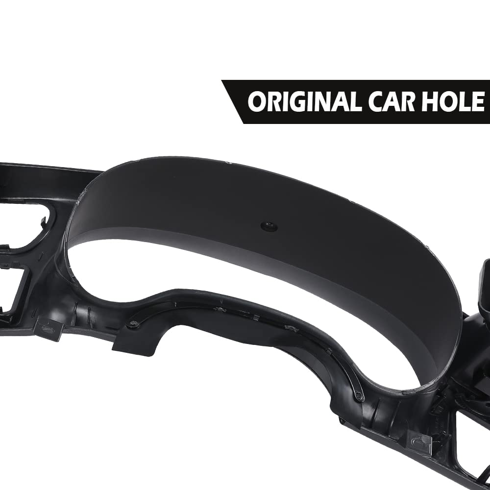 G-PLUS Dash Trim Bezel Cover Dark Gray Compatible with 1998-2004 BLAZER JIMMY SONOMA S10 (Not Fit Double Din)