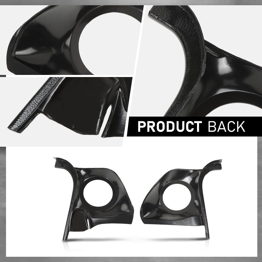 G-PLUS Speaker Kick Panels Pair Black Compatible with Chevy Monte Carlo El Camino Malibu, Fit Oldsmobile Cutlass Fit Pontiac Grand Prix, Buick Regal 1978-1988