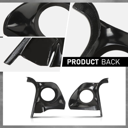 G-PLUS Speaker Kick Panels Pair Black Compatible with Chevy Monte Carlo El Camino Malibu, Fit Oldsmobile Cutlass Fit Pontiac Grand Prix, Buick Regal 1978-1988