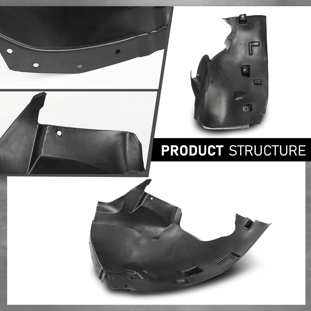 G-PLUS Fender Liner Front Driver Rear Fit Benz GLE300d 4Matic 2016-2017,Fit Benz GLE350 4Matic Base 2016-2018,Fit Benz ML350 2012-2015 1668841122
