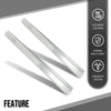 G-PLUS Rocker Panel Driver and Passenger Side Pair Compatible with Chevy Silverado GMC Sierra Pickup Truck Crew Cab 2014 2015 2016 Silver