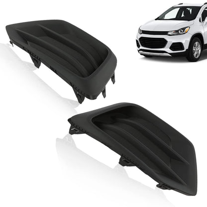 G-PLUS Fog Light Cover Driver and Passenger Side Compatible with Chevy Trax 2017 2018 2019 2020 2021 2022 Front Bumper Fog Lamp Cover 42537708 GM1039226 42537707 GM1038226