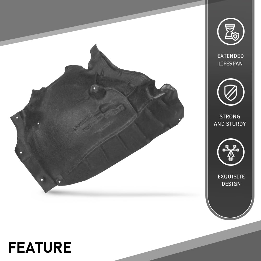 G-PLUS Fender Liner Rear Passenger Side Compatible with Audi Q7 2017-2023 4M0821192H, AU1249147