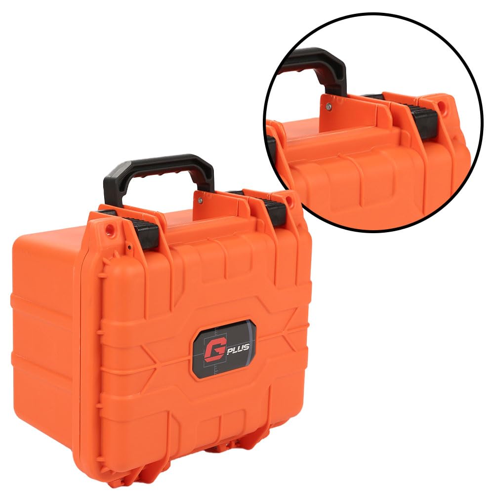 G-PLUS Orange Graded Card Storage Box Fit BGS PSA SGC FGS Graded Sports Trading Cards, Deep Travel Size Waterproof Case Slab Holder & Protector Holds 45 PSA Graded Cards or 100 Ungraded Cards