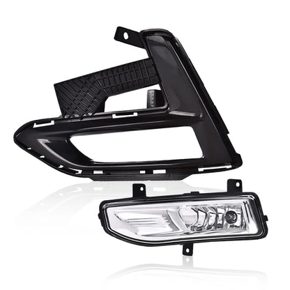 G-PLUS Front Bumper Fog Lamp Clear lens Compatible with 2020 2021 Nissan Sentra 261558995C, 261508995C, 622576LB0B, 622576LB0A, 622566LB0B