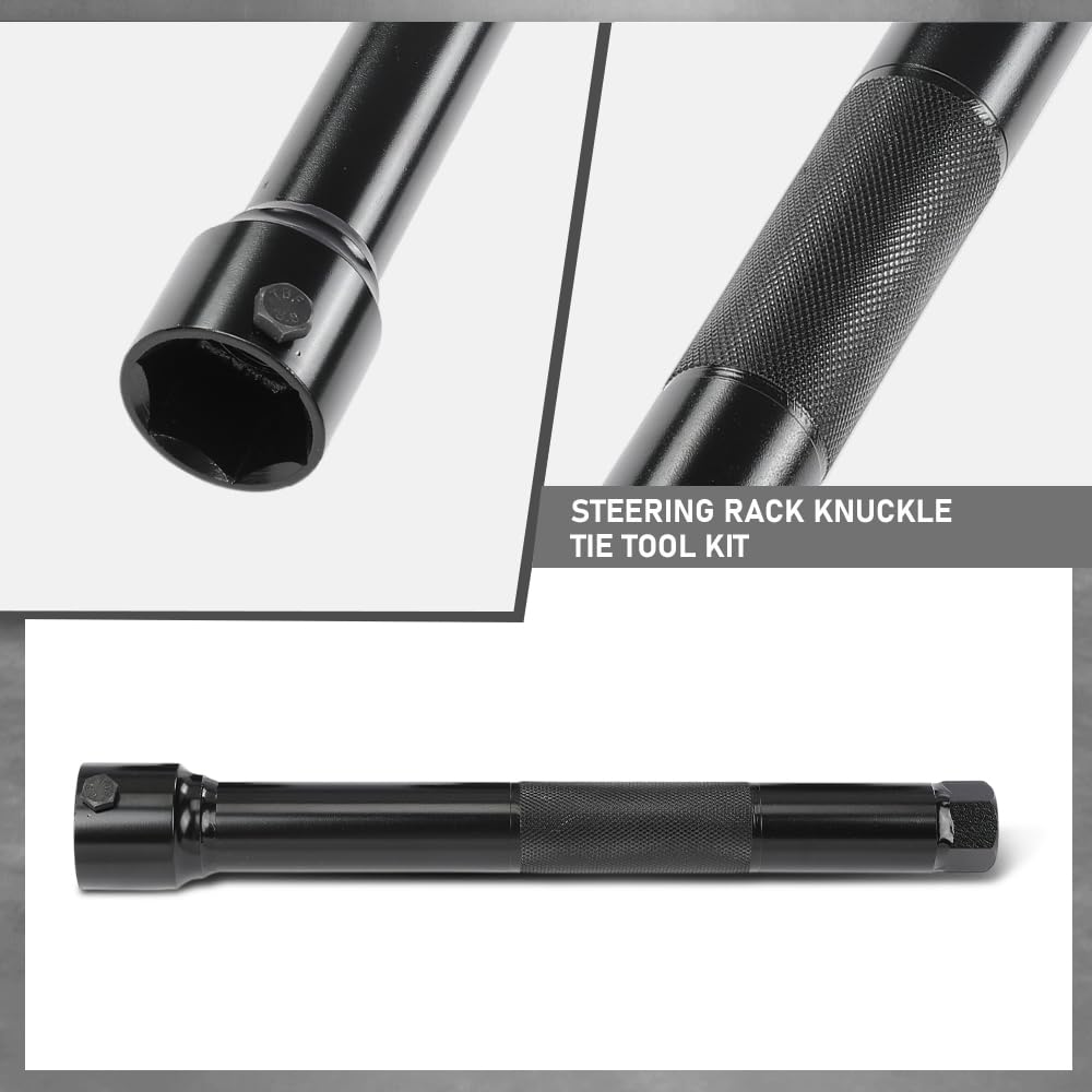 G-PLUS Axial Joint Remover & Installer Steering Rack Knuckle Tie Tool Kit 45 Steel 4 PCS Black