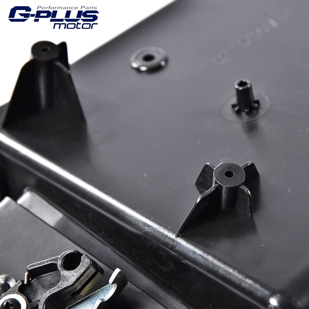 G-PLUS Rear Cargo Door Handle & License Plate Tag Bracket Compatible with Ford Van E150 E250 E350 6C2Z-15434A20-AA, FO1820100