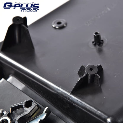 G-PLUS Rear Cargo Door Handle & License Plate Tag Bracket Compatible with Ford Van E150 E250 E350 6C2Z-15434A20-AA, FO1820100