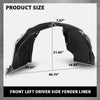 G-PLUS Front Left Fender Liner Inner, Compatible with Ford Escape 2015-2019, Driver Side, FO1248161, CJ5Z16103B
