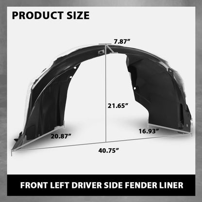 G-PLUS Front Left Fender Liner Inner, Compatible with Ford Escape 2015-2019, Driver Side, FO1248161, CJ5Z16103B