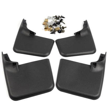 G-PLUS Mud Flaps, Compatible with Ford F150 2004-2014, w/o The Factory Wheel Lip Moldings Splash Guards Mudguards Front Rear 4PCS Heavy Duty Molded No Drill CL3Z-16A550-C, CL3Z-16A550-F