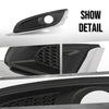G-PLUS Front Side Fog Lamp Bezel Insert Set of 2pcs Compatible with Buick Regal 2014 2015 2016 2017 23142357, 23142358, GM1038275, GM1039275 Chrome Black