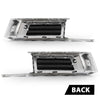 G-PLUS Fog Light Covers Bezels Trim Set Pair Front Compatible with Cadillac XTS 2018-2019 Chrome Black