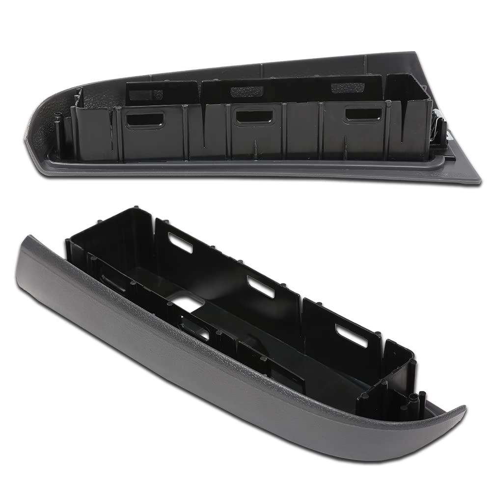 G-PLUS Window Switch Bezel Cover Compatible with Chevy Silverado/GMC Sierra 2003-2007,Fit Chevy Avalanche/Chevy Tahoe/GMC Yukon XL 2004-2006,Fit Chevy Suburban 2004-2007 89045128 89045121 Dark Gray