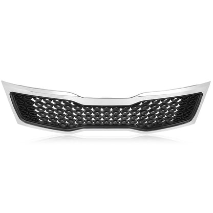 G-PLUS Chrome Bumper Replacement Grille Compatible with Kia Optima EX LX 2011 2012 2013（Not for Hybrid）KI1200143, 863502T000