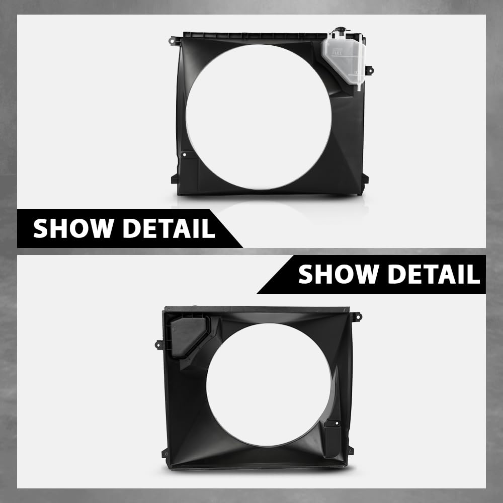 G-PLUS Radiator Cooling Fan Shroud Compatible with Toyota Tacoma (submodel: Base, Pre Runner) 2005-2015 167110C140