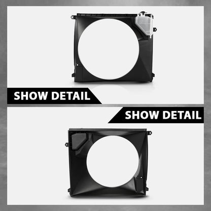 G-PLUS Radiator Cooling Fan Shroud Compatible with Toyota Tacoma (submodel: Base, Pre Runner) 2005-2015 167110C140
