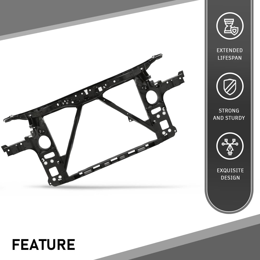G-PLUS Radiator Support Assembly, Compatible with Audi Q7 Base/Premium/Prestige/ 2007-2015, 4L0805594A, AU1225131