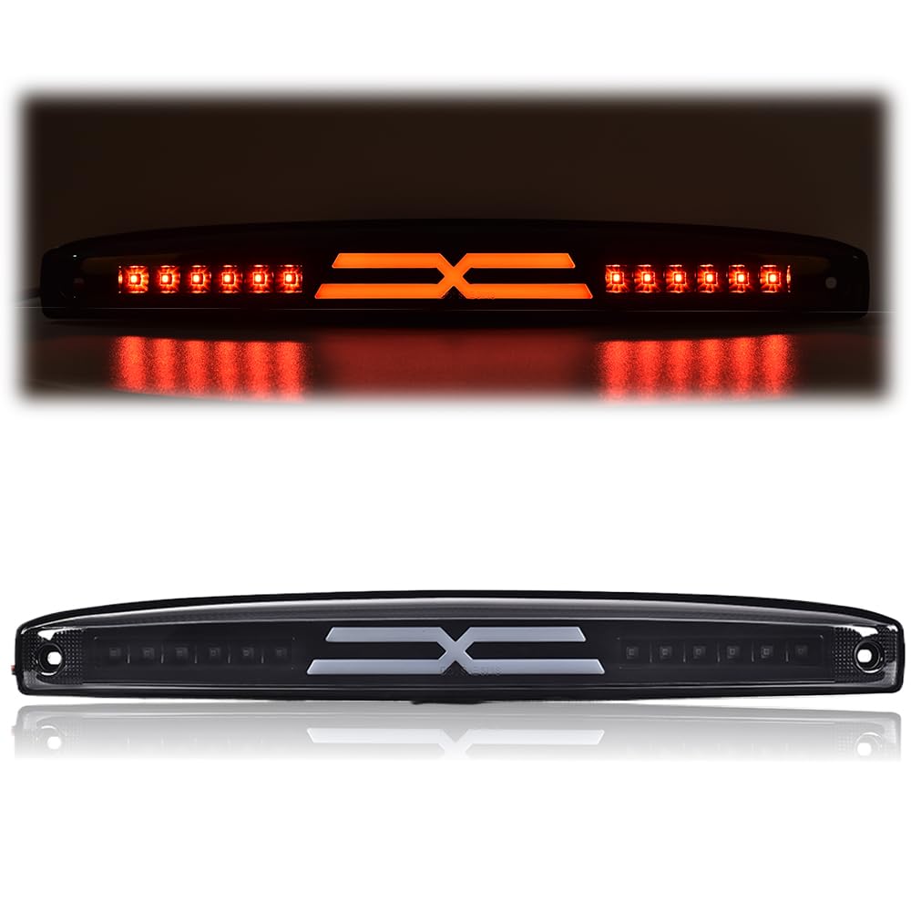 G-PLUS LED Rear Center Tailgate Lamp X Brake Light Compatible with 2003-2006 Dodge Ram 2500 3500 Led Tailgate Light Bar Replacement High Mounted Brake Light 05086509AA