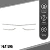 G-PLUS Front Bumper Cover Molding Trim Compatible with Benz W117 CLA Class 2016-2019 1178854900, 1178855000 Silver