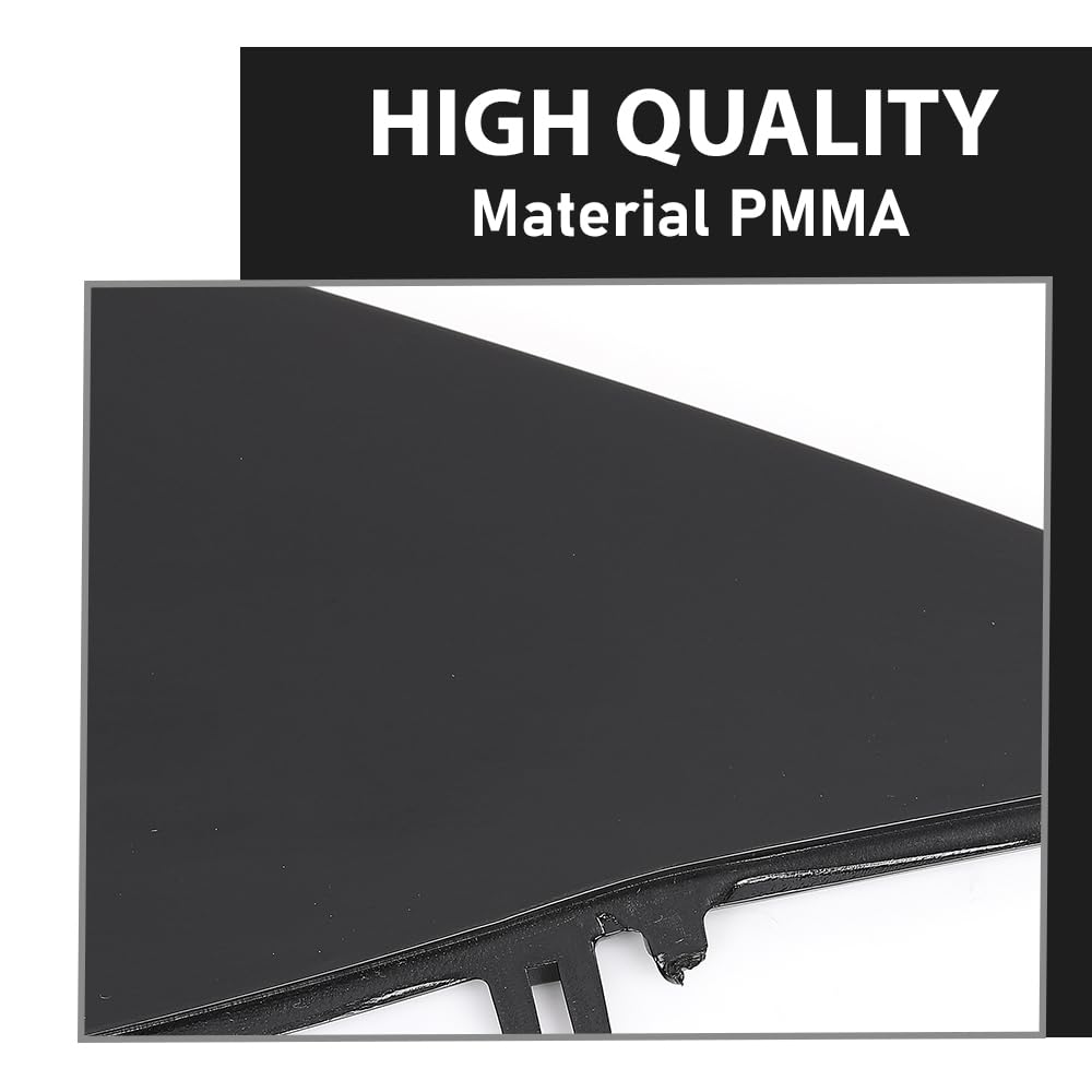 G-PLUS Front A-Pillar Triangular Cover Plate Right Compatible with Tesla Model 3 2017-2023 22873014, 1130656-00-E Gloss Black