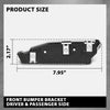 G-PLUS Pair Front Bumper Bracket, Compatible with Lincoln MKX (submodel: Black Label, Premiere, Reserve, Select) 2016-2018, LH Driver and RH Passenger Side 2PCS, FA1Z17C947A, FA1Z17C947B
