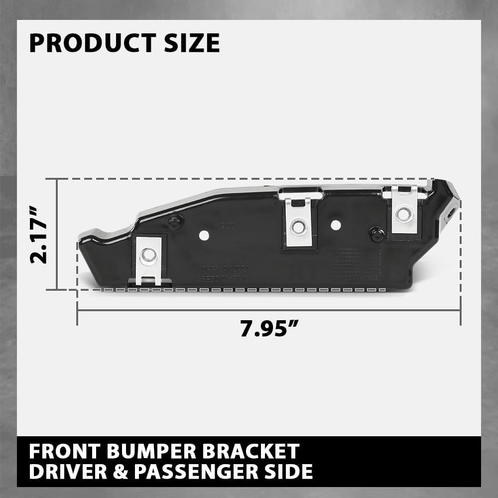 G-PLUS Pair Front Bumper Bracket, Compatible with Lincoln MKX (submodel: Black Label, Premiere, Reserve, Select) 2016-2018, LH Driver and RH Passenger Side 2PCS, FA1Z17C947A, FA1Z17C947B